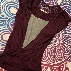 💜 Purple Perfect Fit Cross Front Top